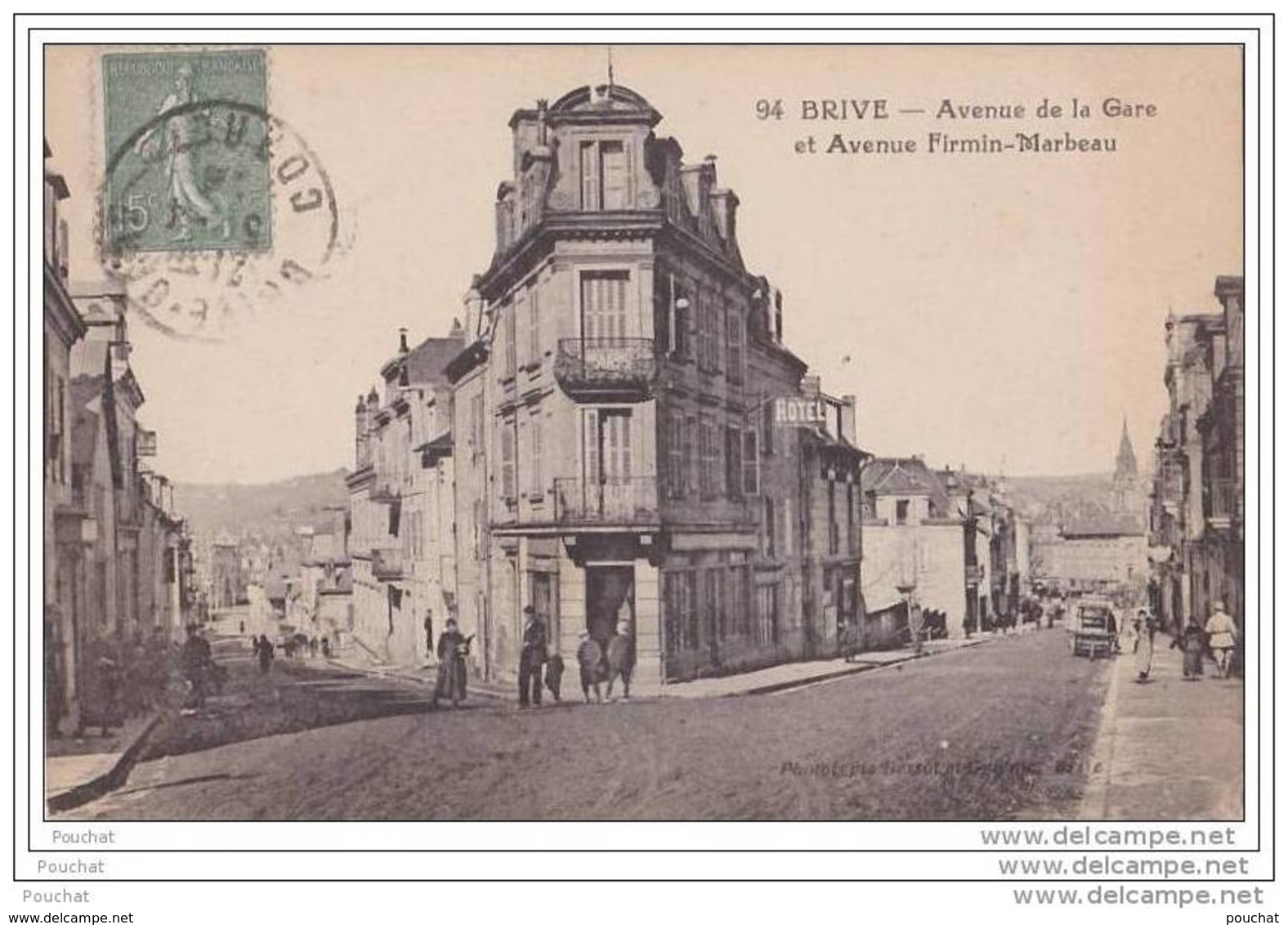 19) Brive.- Avenue De La Gare Et Avenue Firmin Marbeau - Brive La Gaillarde