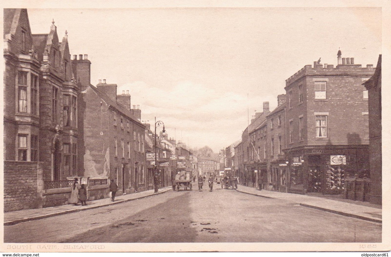 2 ALTE AK  SLEAFORD / Lincolns.  - Strassenansichten - 1915 Ca. - Autres & Non Classés