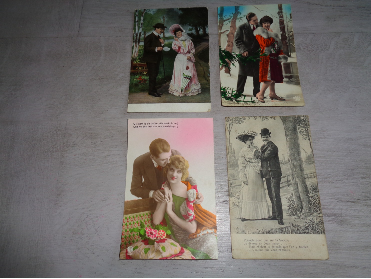 Beau Lot De 60 Cartes Postales De Fantaisie  Couples  Couple    Mooi Lot Van 60 Postkaarten Fantasie Koppels  Koppel - 5 - 99 Cartes