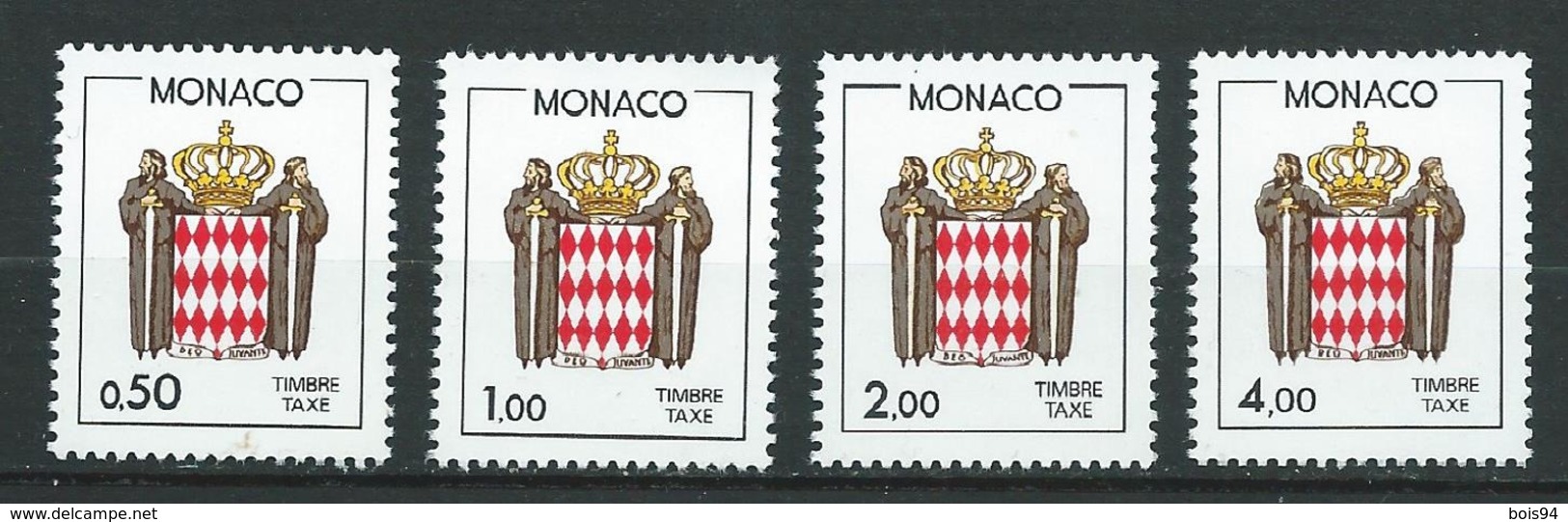 MONACO 1986 . Taxes . Série N°s 83 à 86 . Neufs ** (MNH) - Taxe