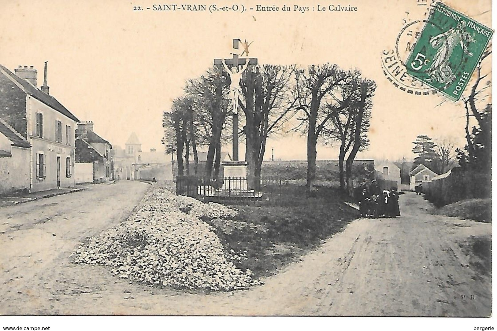 25/1     91   Saint-vrain   Entrée Du Pays  Le Calvaire  (animations) - Saint Vrain