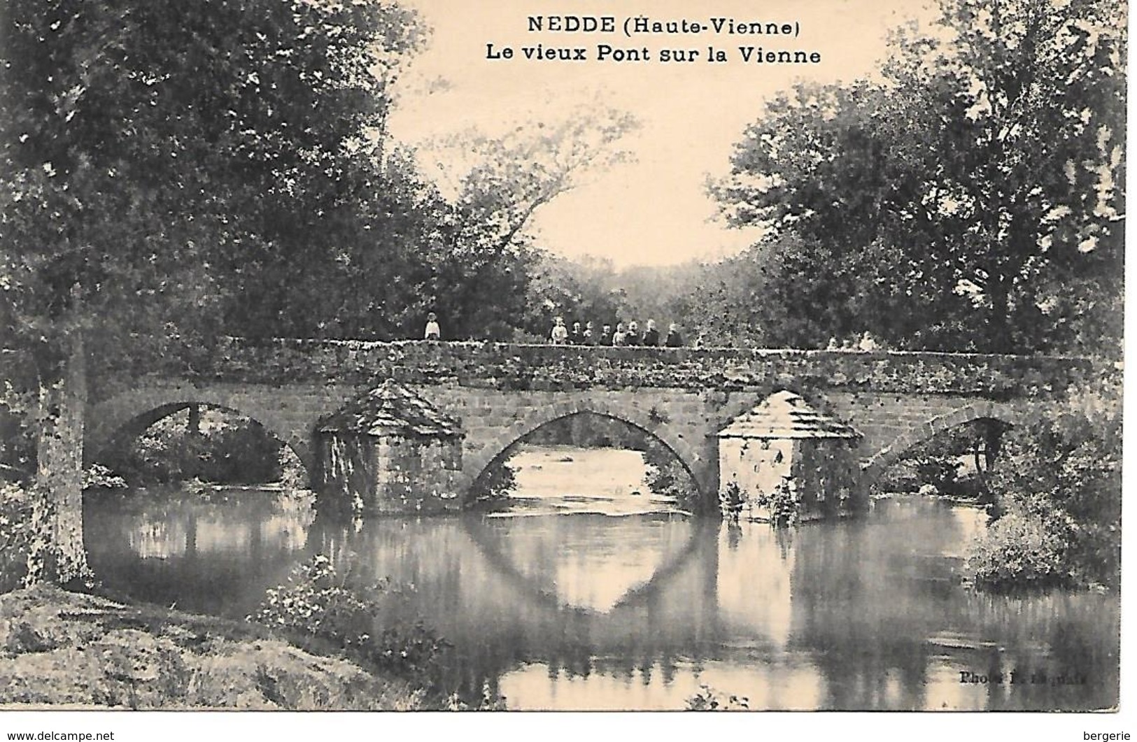 25/1      87   Nedde     Le Vieux Pont  Sur La Vienne    (animations) - Autres & Non Classés