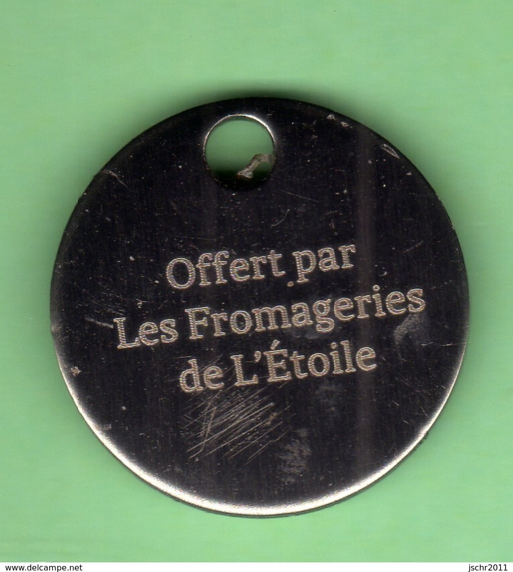 1 Jeton De Caddie *** FROMAGERIE DE L'ETOILE *** (0128) - Trolley Token/Shopping Trolley Chip