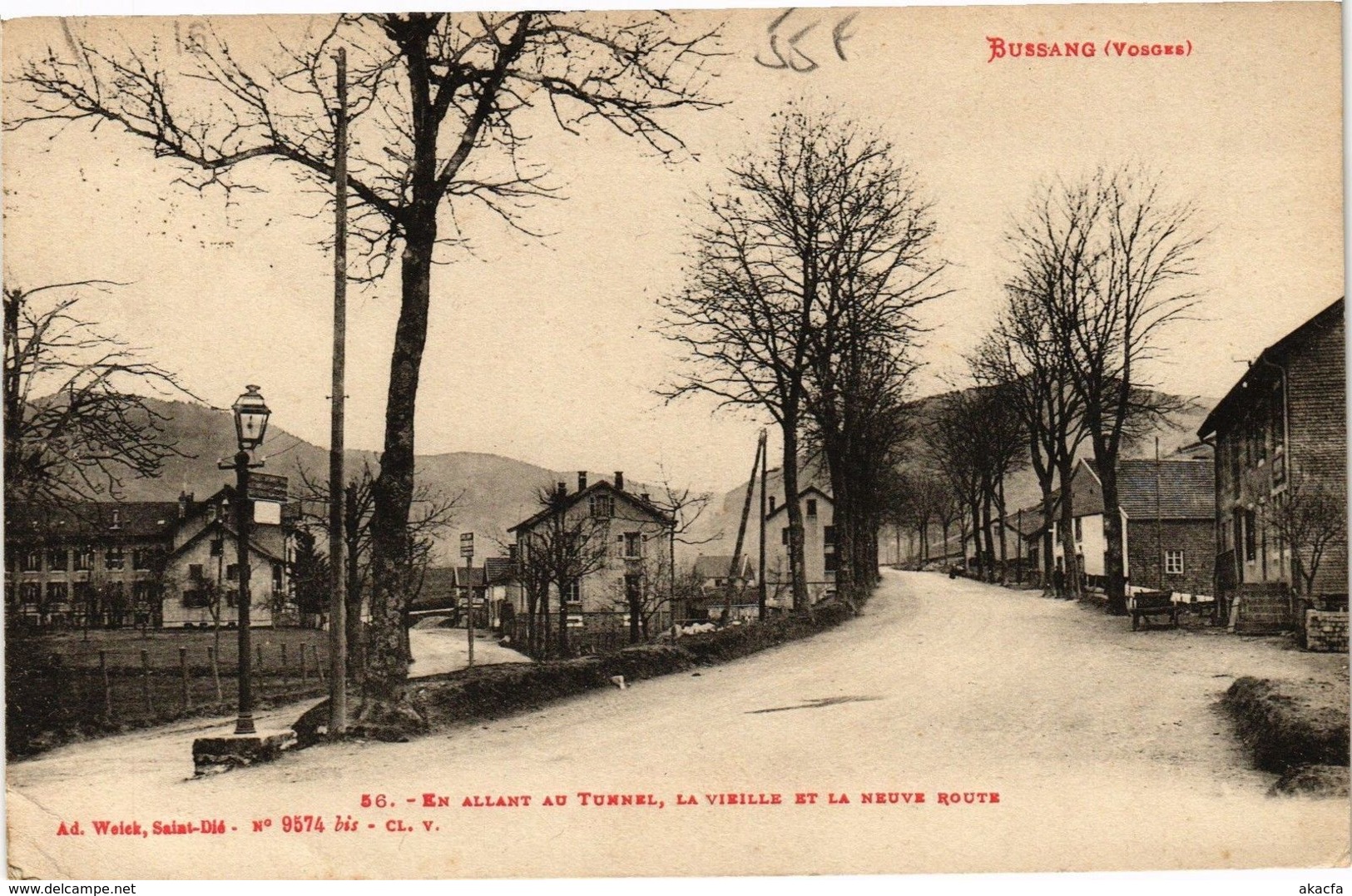 CPA BUSSANG En Allant Au Tunnel-La Vieille Et La Neuve Route (184666) - Col De Bussang