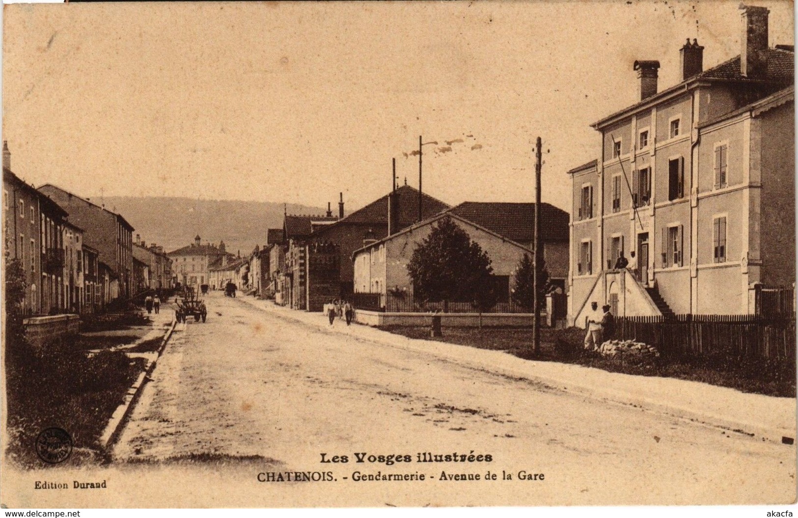 CPA Les Vosges Illustrées-CHATENOIS-Gendarmerie-Avenue De La Gare (184671) - Chatenois