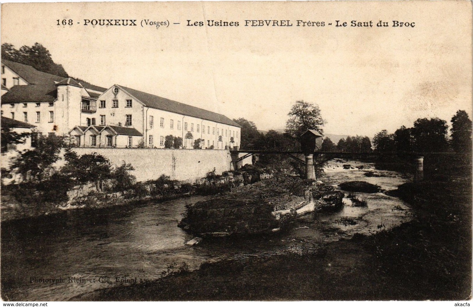 CPA POUXEUX-Les Usines Febvrel Freres-Le Saut Du Broc (184752) - Pouxeux Eloyes
