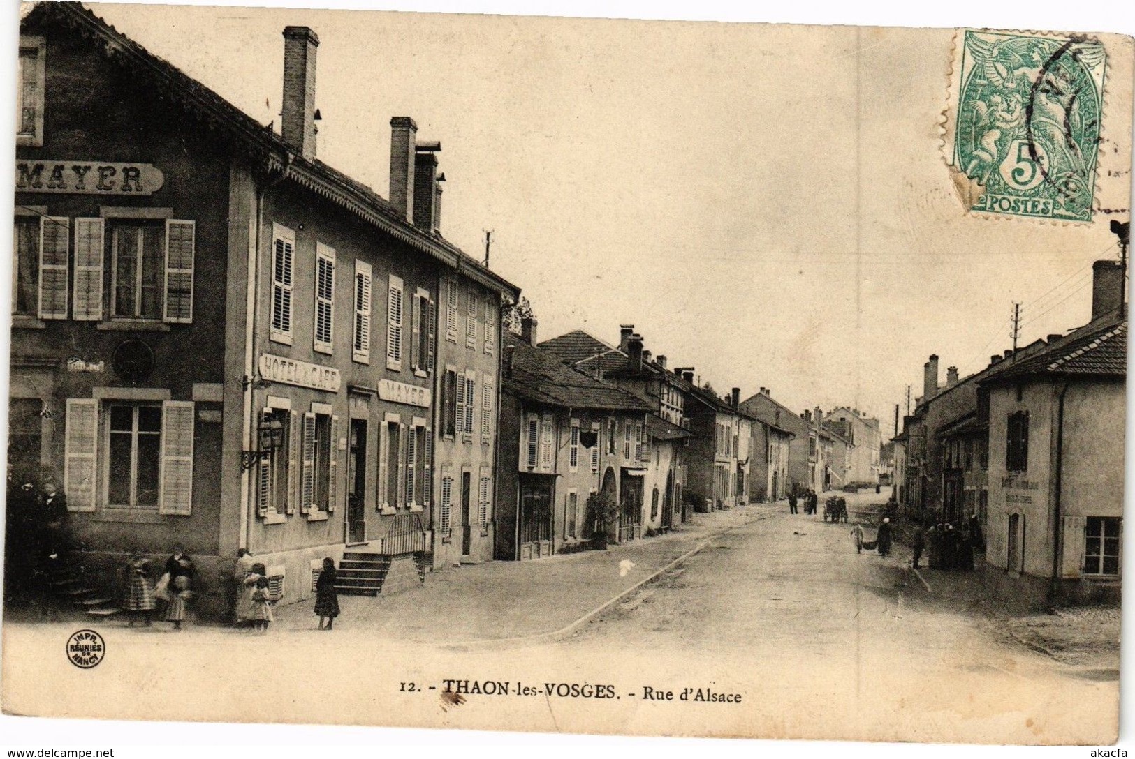 CPA THAON-les-VOSGES-Rue D'Alsace (184775) - Thaon Les Vosges