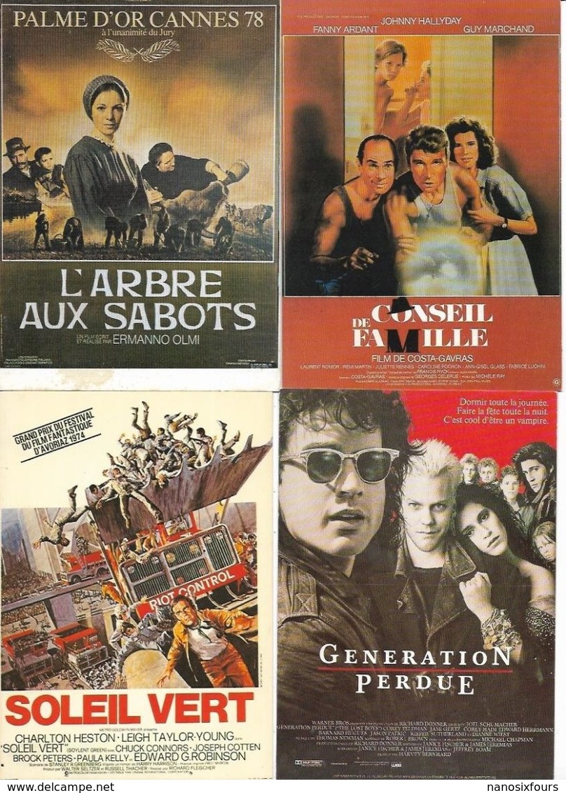 LOT DE 44 CARTES AFFICHES DE CINEMA DIVERS  A VOIR - 5 - 99 Cartoline