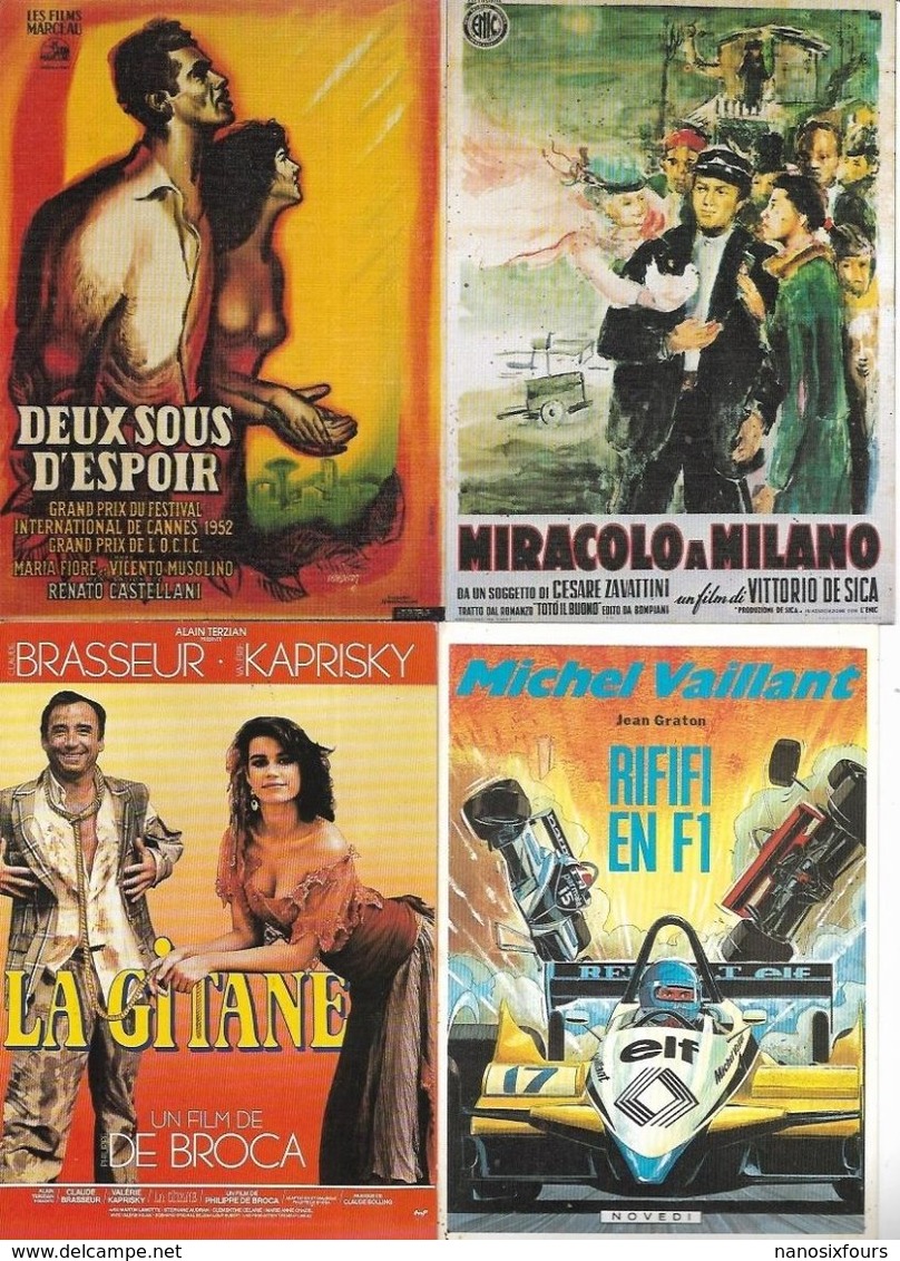 LOT DE 44 CARTES AFFICHES DE CINEMA DIVERS  A VOIR - 5 - 99 Cartoline