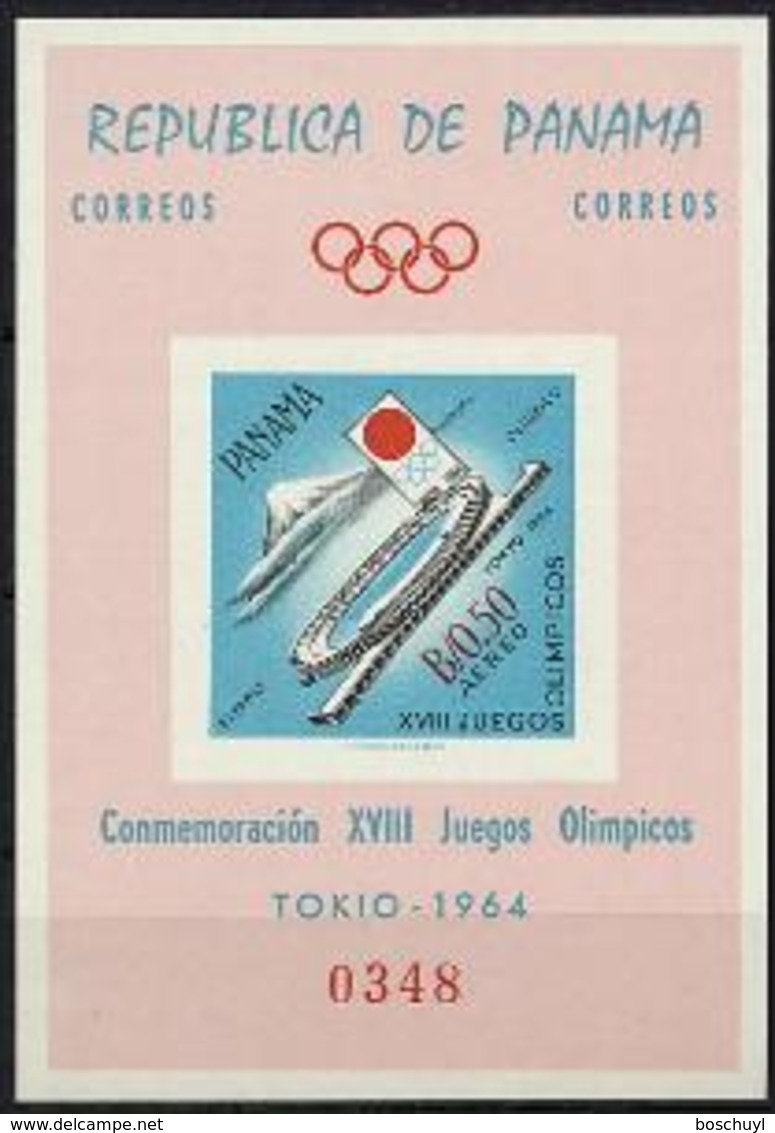 Panama, 1964, Olympic Summer Games Tokyo, Sports, MNH Imperforated, Michel Block 18 - Panama