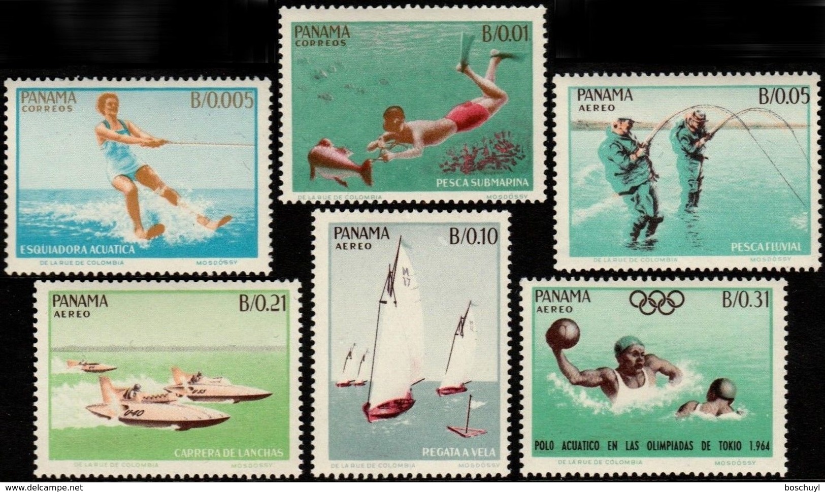 Panama, 1964, Olympic Summer Games Tokyo, Sports, MNH, Michel 734-739 - Panama