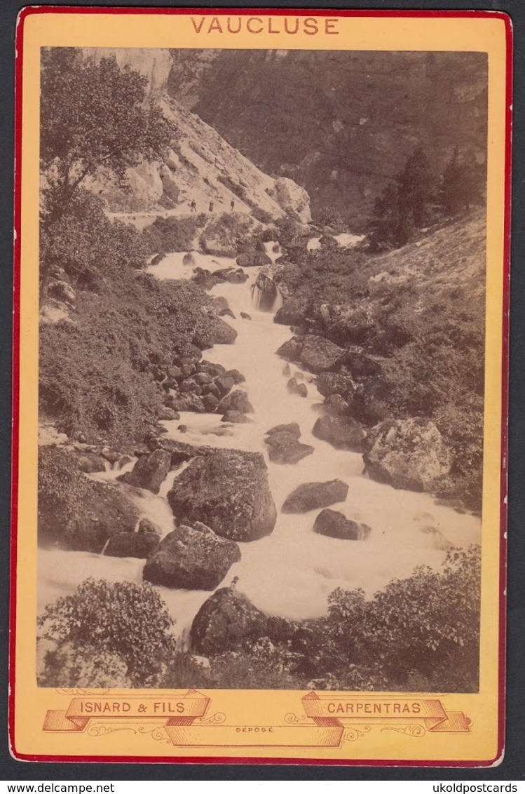 FRANCE 84 Vaucluse  - Fontaine Du Vaucluse,  Pres Avignon, C 1879 - Cabinet Photograph, Isnard & Fils, Carpentras - Antiche (ante 1900)