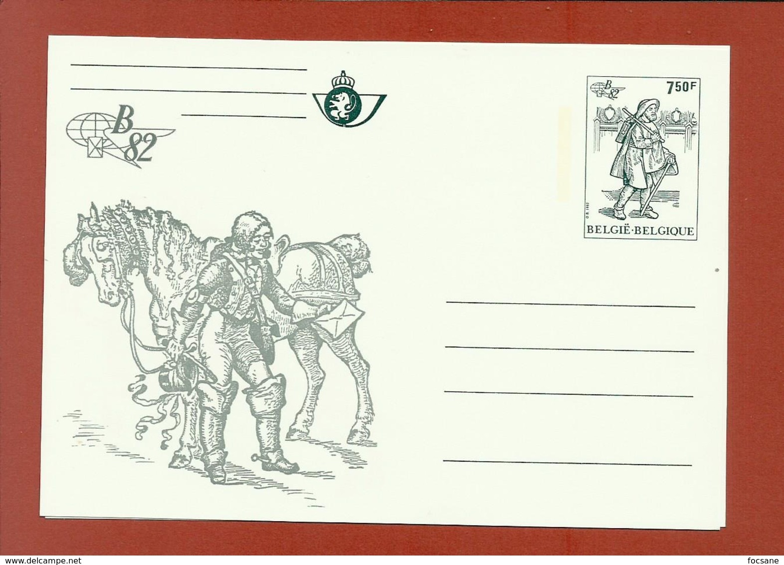 6 Cartes Belgica 82 - Briefkaarten 1951-..