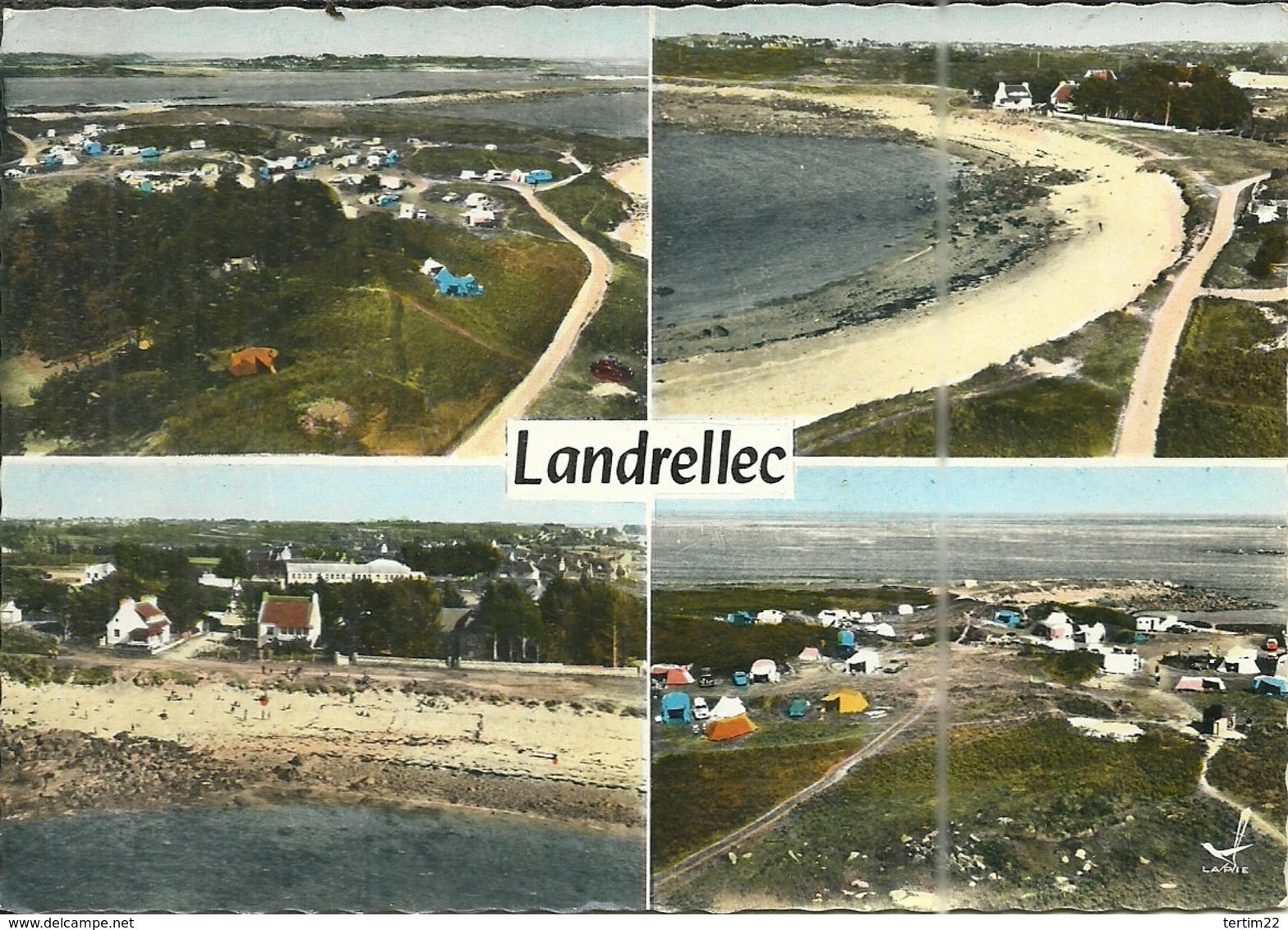 (LANDRELLEC )( 22 COTES DU NORD ) LE CAMPING LA PLAGE VUE GENERALE - Autres & Non Classés