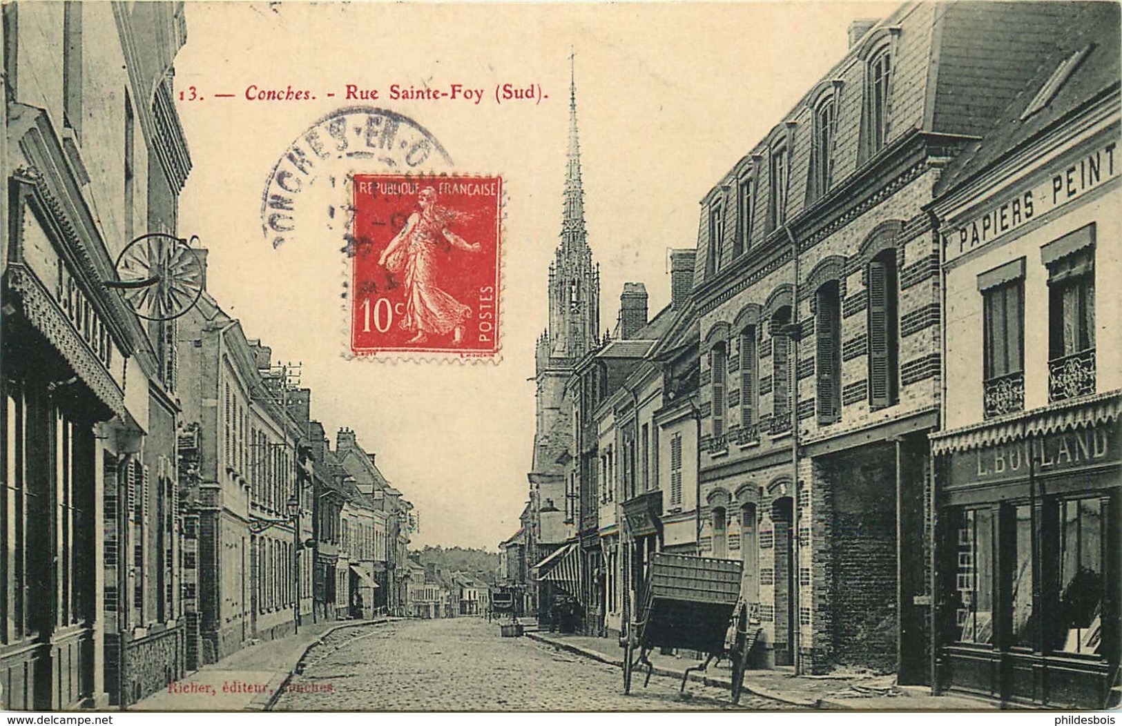 EURE  CONCHES  Rue Sainte Foy - Conches-en-Ouche