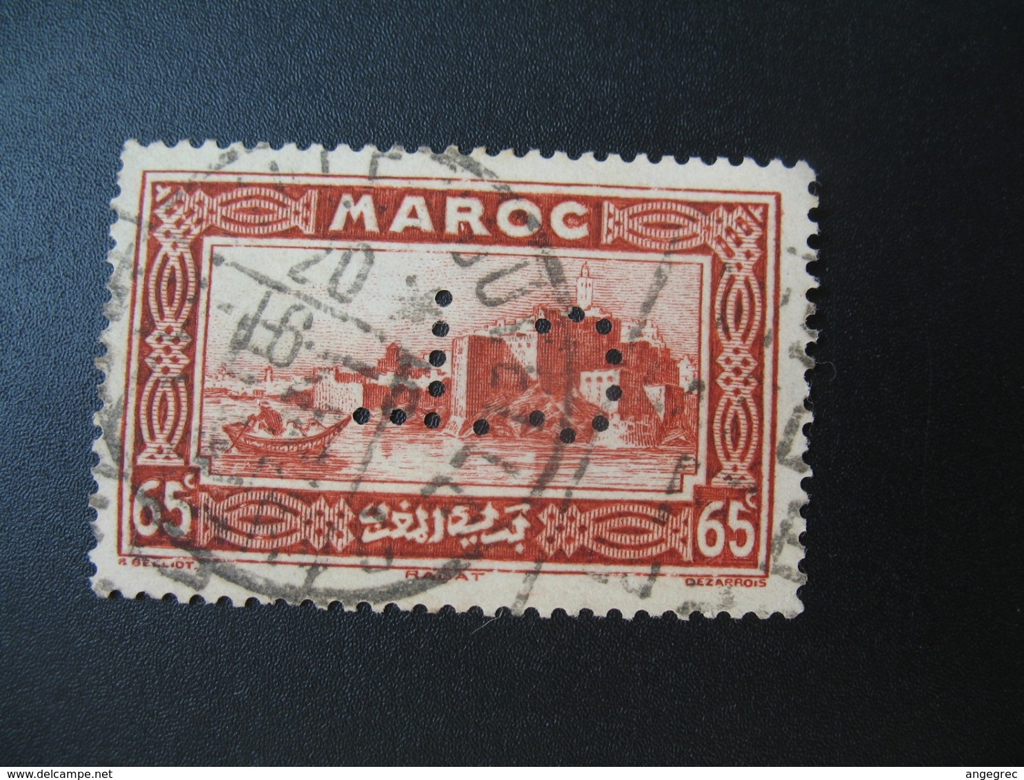 Perforé Perfin Maroc , Perforation : CL 10   à Voir - Autres & Non Classés