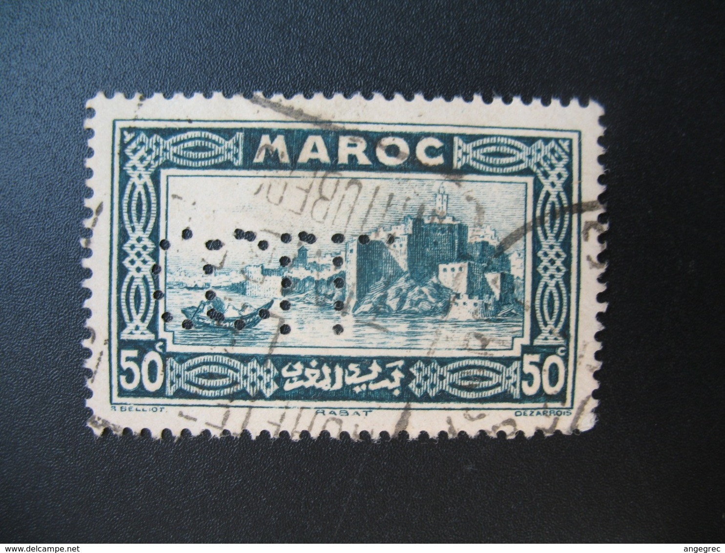 Perforé Perfin Maroc , Perforation : CL 10   à Voir - Sonstige & Ohne Zuordnung