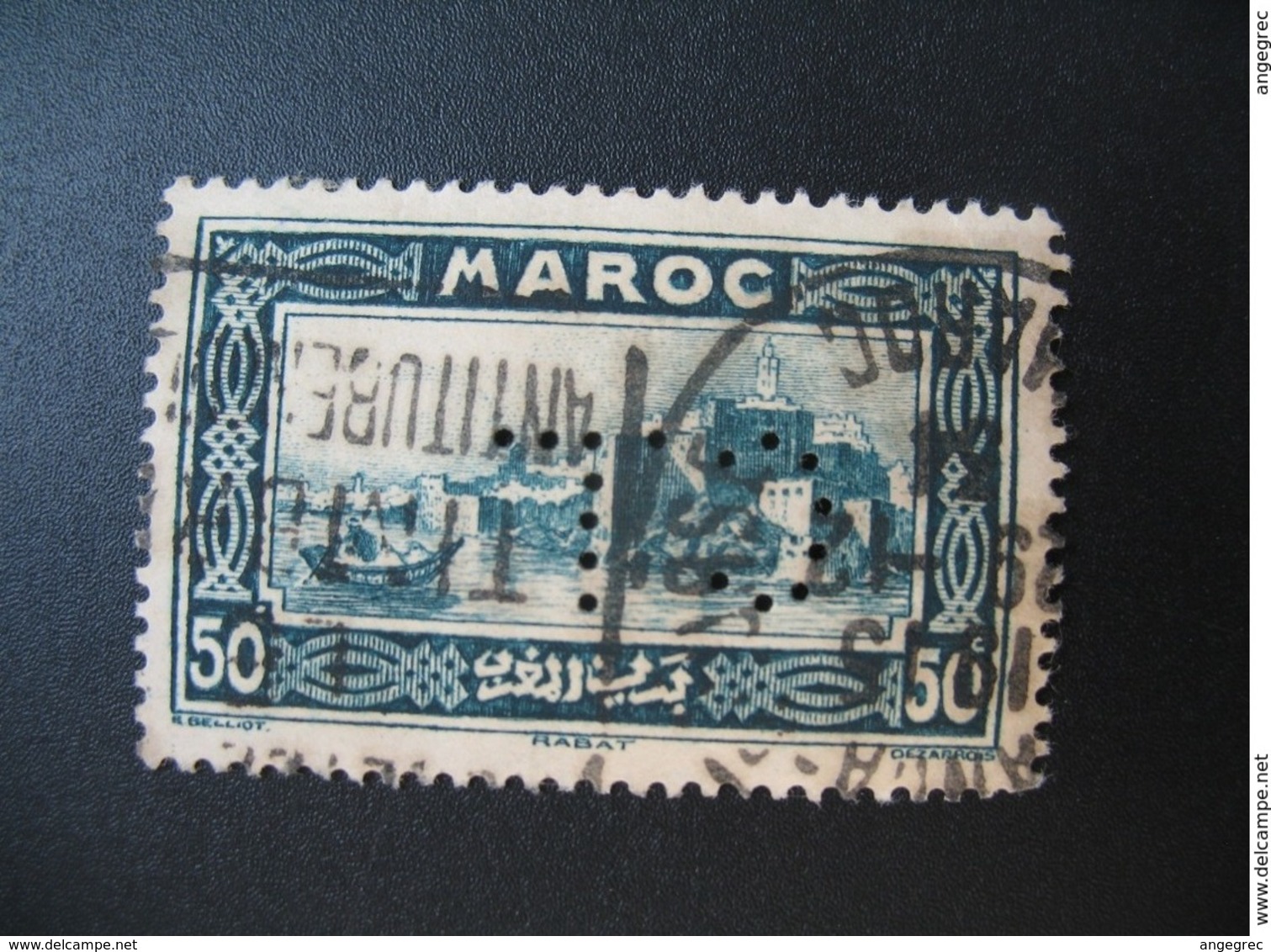 Perforé Perfin Maroc , Perforation : CL 10   à Voir - Sonstige & Ohne Zuordnung