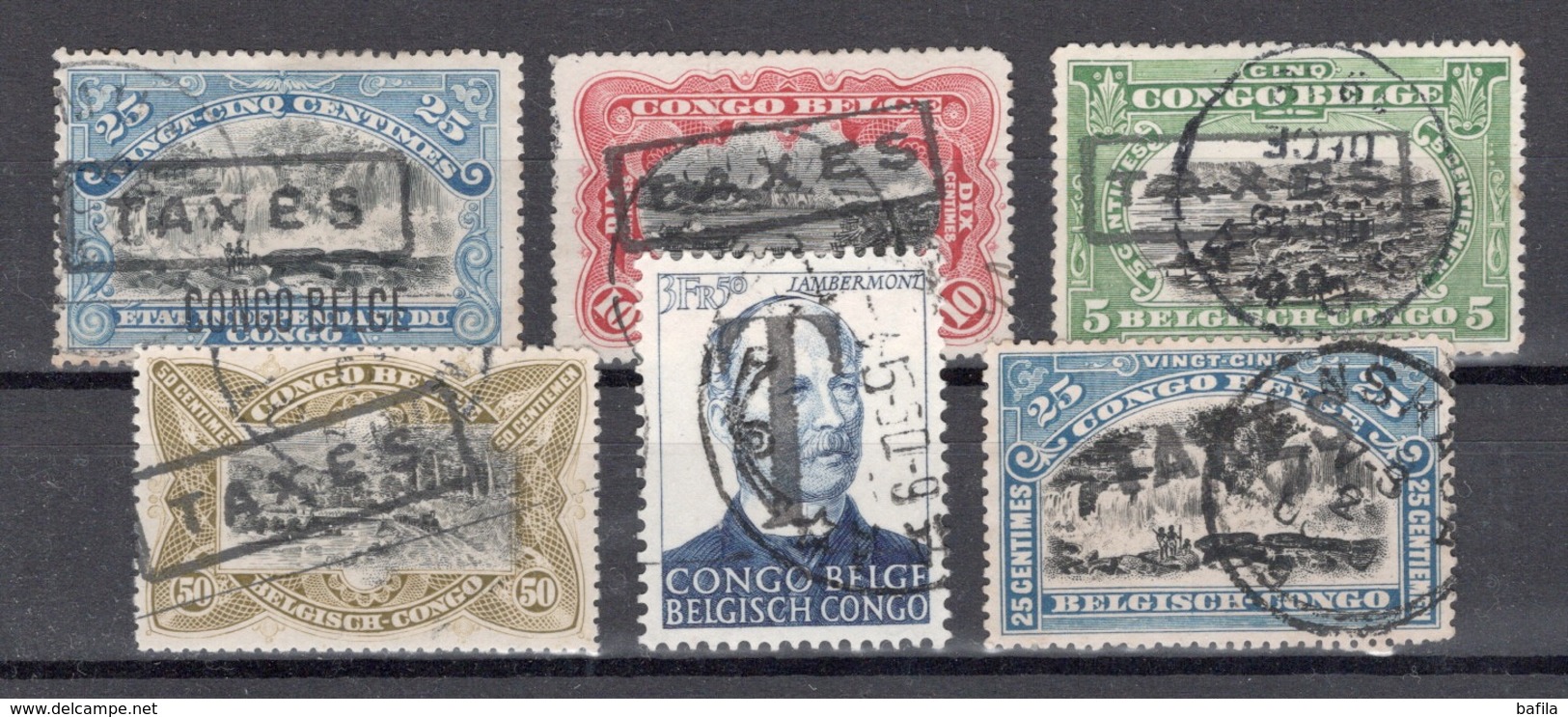 BELGISCH CONGO: Strafportzegels GESTEMPELD - Used Stamps