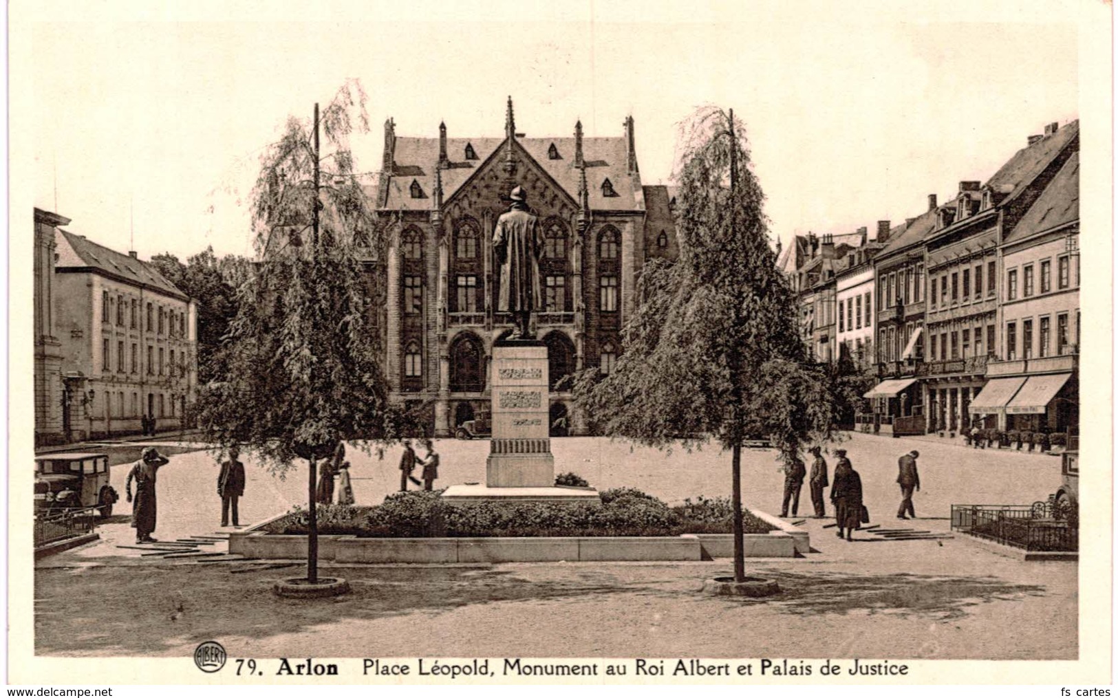 (83) Arlon Place Léopold Monument Au Roi Albert Et Palais De Justice - Arlon