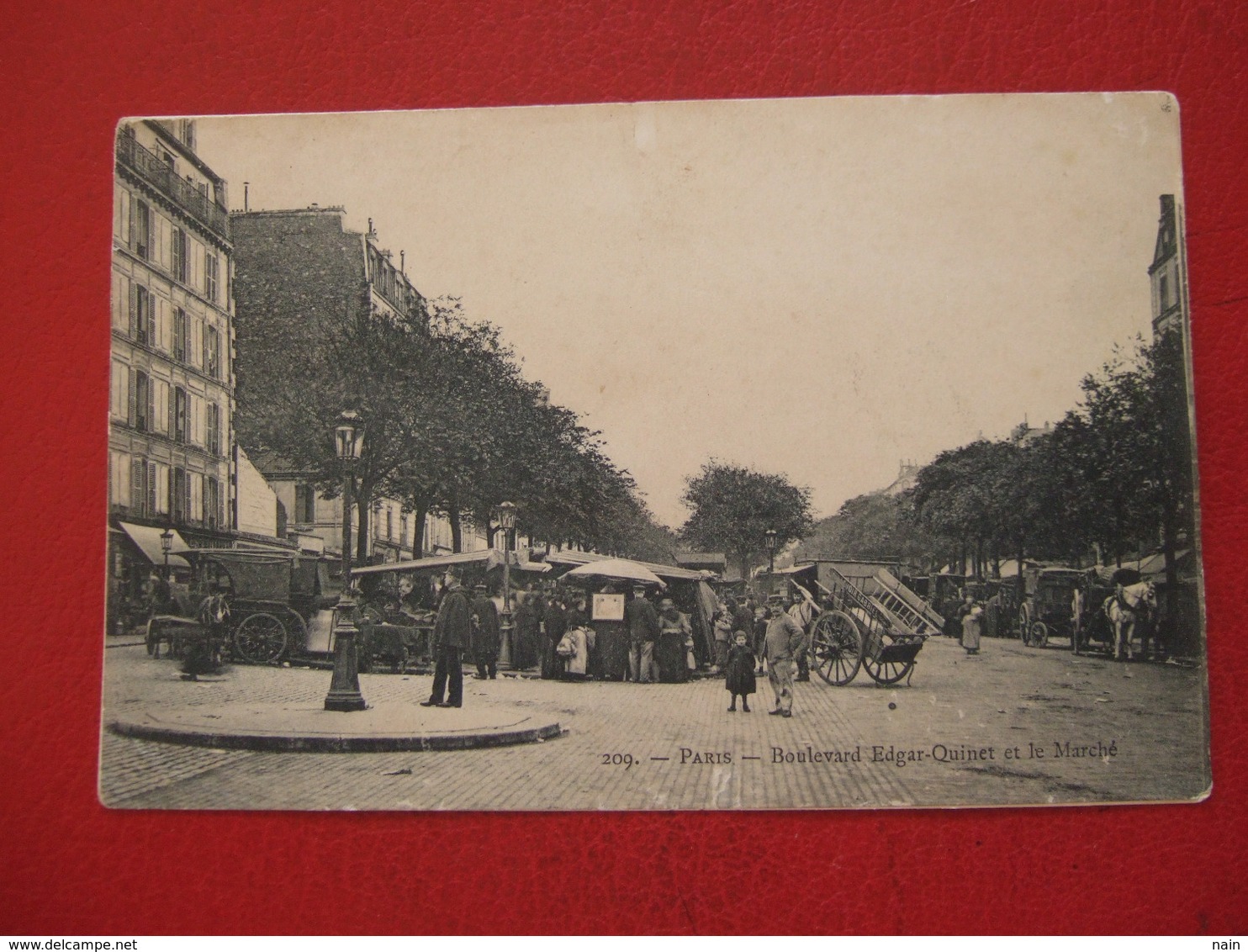 75 - PARIS - BOULEVARD EDGAR-QUINET ET LE MARCHE - - Pariser Métro, Bahnhöfe