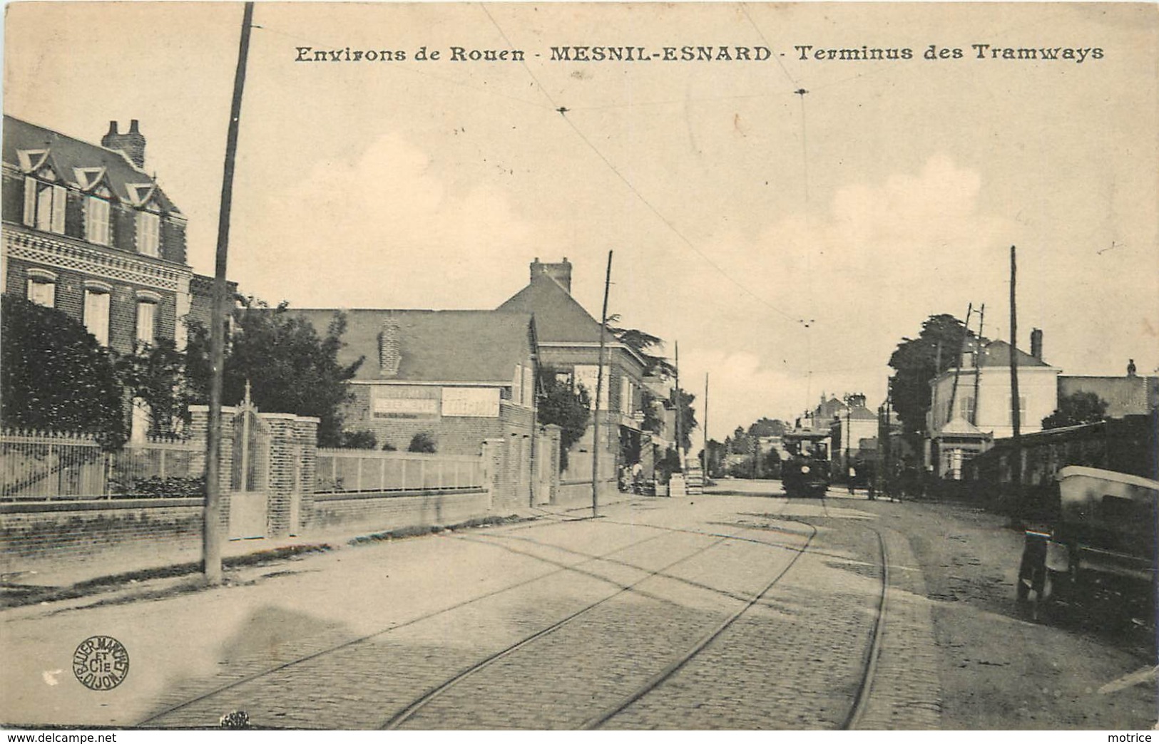 MESNIL ESNARD - Terminus Des Tramways. - Autres & Non Classés