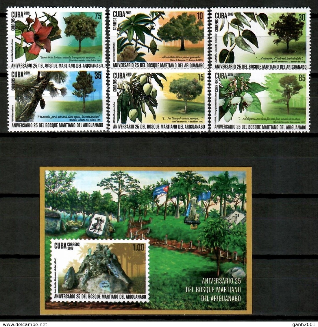 Cuba 2019 / Trees Flowers MNH Árboles Flores Blume Bäume Arbres Fleurs / Cu14517  C4-5 - Árboles