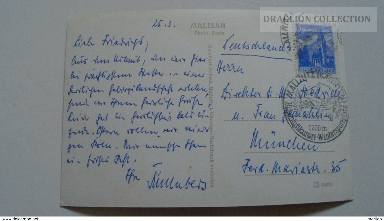 D167252  Austria   Kärnten  -Mallnitz  - PU 1961 - Mallnitz