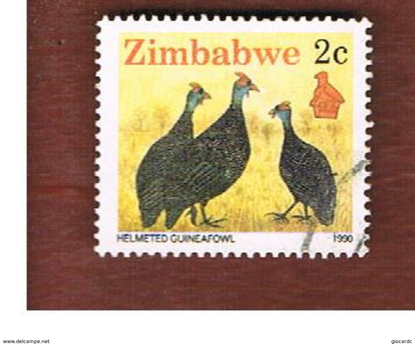 ZIMBABWE  -  SG 769 -  1990  ANIMALS: NUMIDIA MELEAGRIS   - USED ° - Zimbabwe (1980-...)