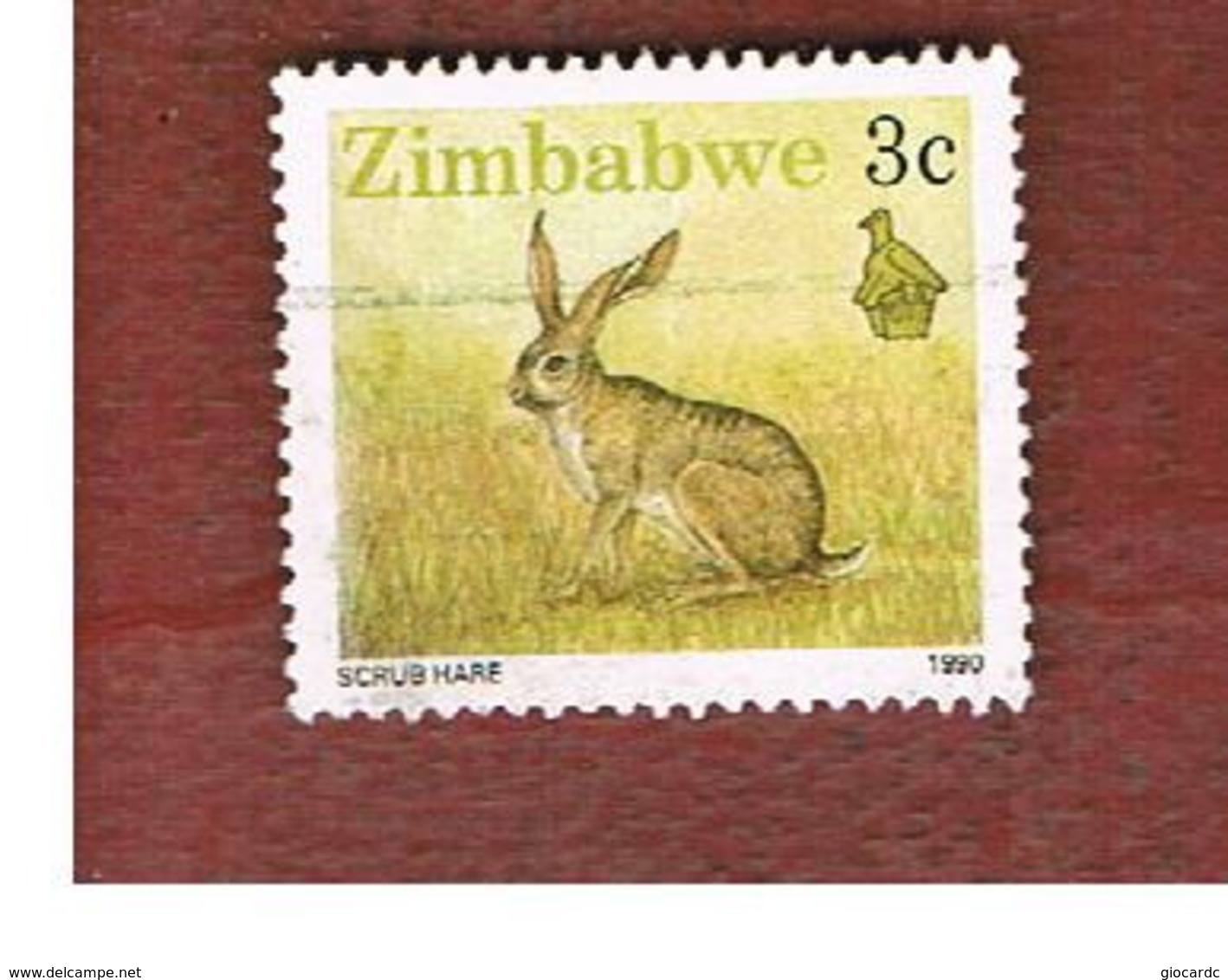 ZIMBABWE  -  SG 770 -  1990  ANIMALS: SCRUB HARE   - USED ° - Zimbabwe (1980-...)