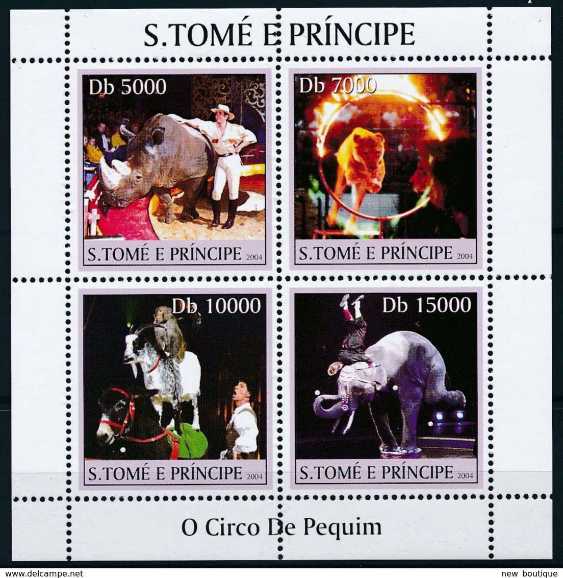 NB - [401548]TB//**/Mnh-Sao Tomé-et-Principe 2006 - Cirque De Pékin, Rhinocéros, Eléphants, Tigres, Chevaux - Cirque