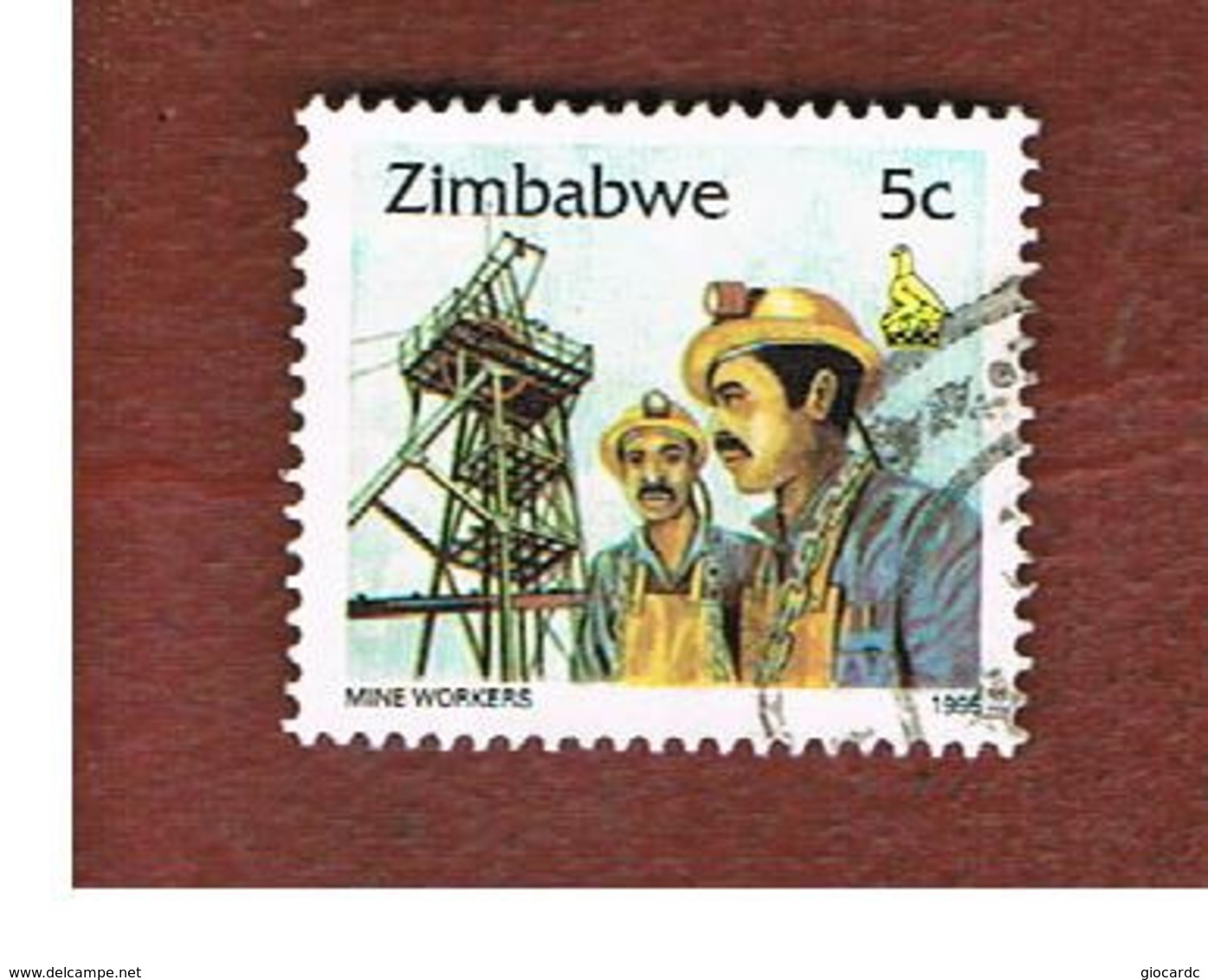 ZIMBABWE  -  SG 892 -  1995   MINERS    - USED ° - Zimbabwe (1980-...)