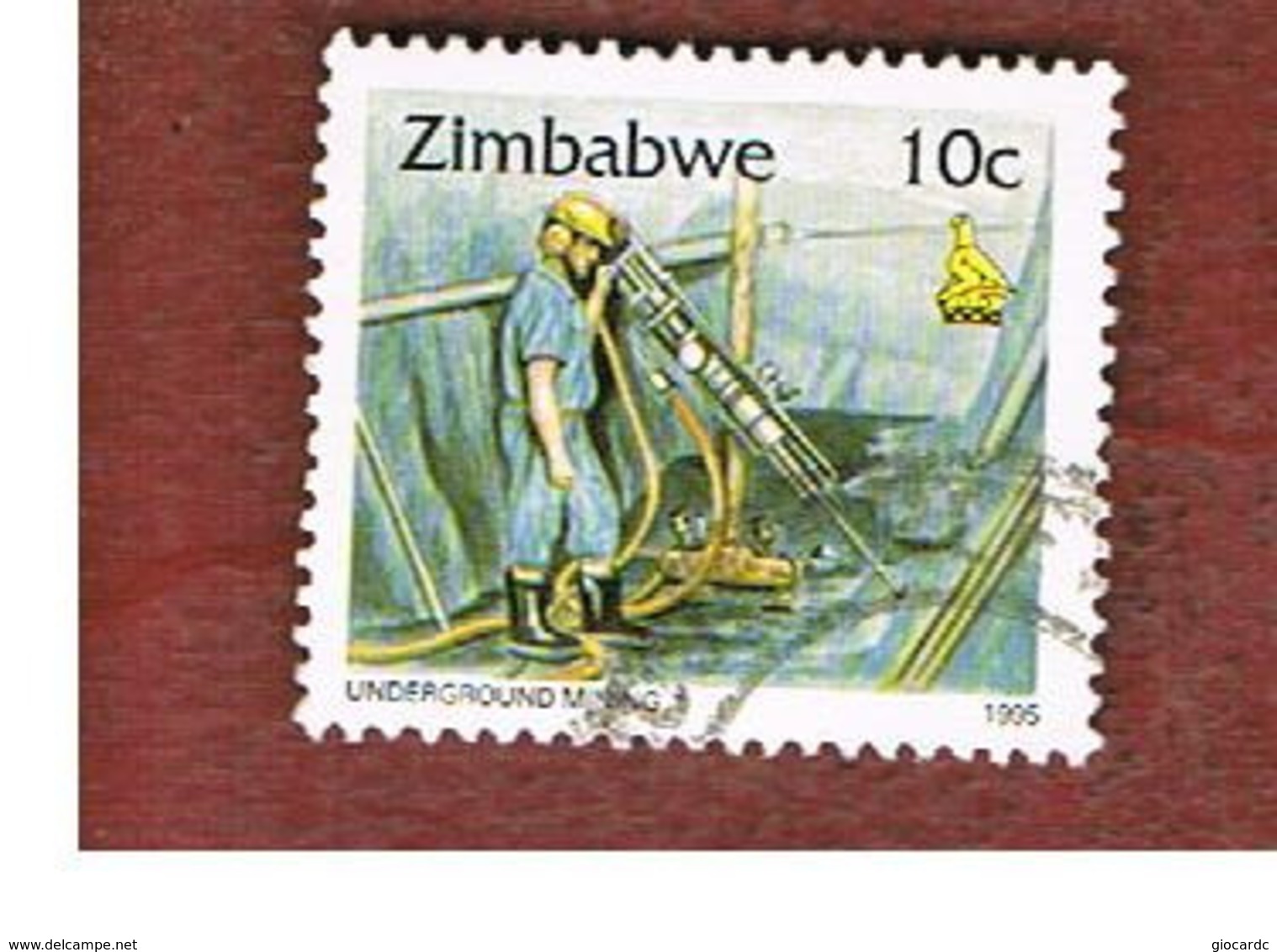 ZIMBABWE  -  SG 893 -  1995   DRILLING FOR GOLD    - USED ° - Zimbabwe (1980-...)