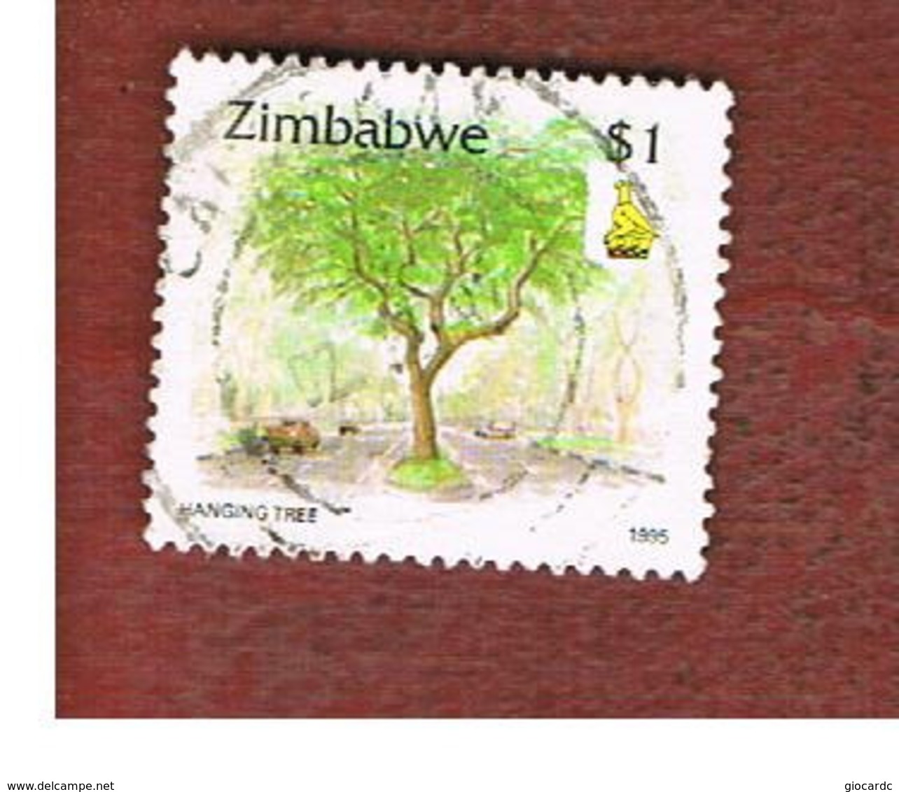 ZIMBABWE  -  SG 900 -  1995 HANGING TREE, HARARE   - USED ° - Zimbabwe (1980-...)