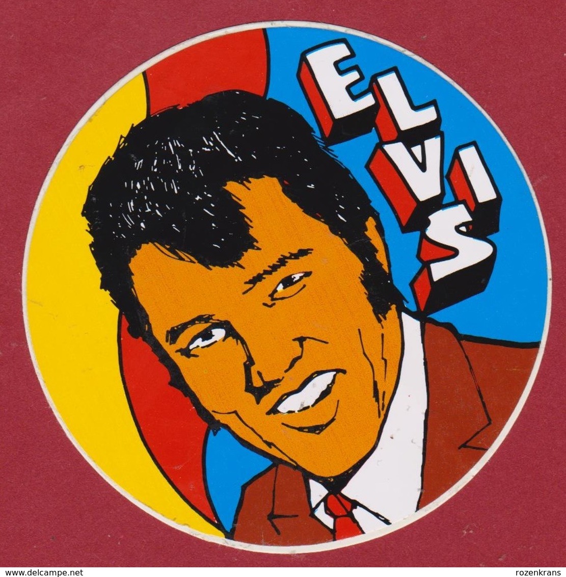 Sticker Autocollant Artist Singer Chanteur Elvis Presley Aufkleber Adesivo - Autocollants