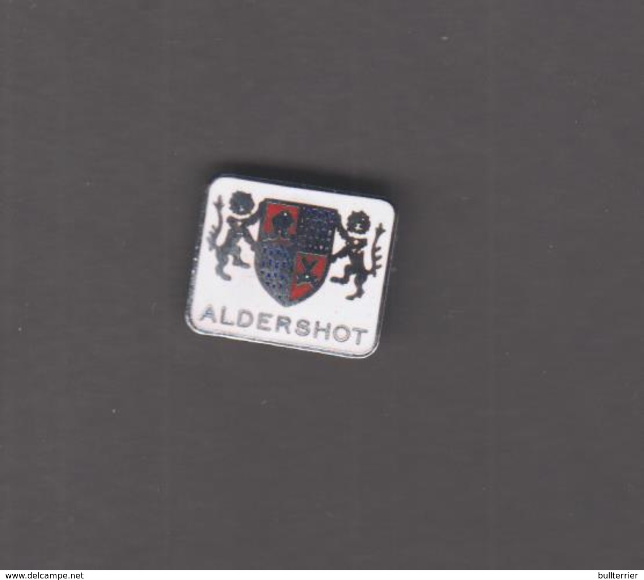 ALDERSHOT FC -  SQUARE ARMS  METAL BADGE ,FINE CONDITION, OVER 50 YEARS OLD ,NOW NON LEAGUE - Football