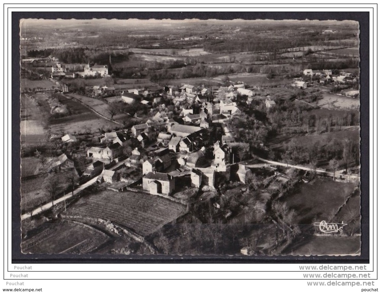 46) LARAMIERE (LOT) VUE GENERALE - SON PRIEURE DU XII° S. - SES  DOLMENS - (OBLITÉRATION DE 1960) - Autres & Non Classés