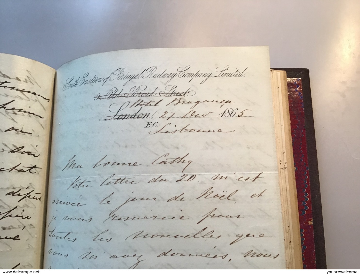 1847-1871 lettres manuscrites de William Mackenzie(railway engineer Liverpool London Brighton Paris Portugal ferroviaire