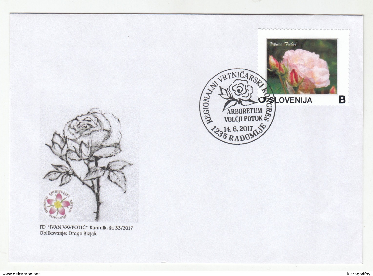 Radomlje 2017 Gardening Congress Special Cover And Postmark 1993 B190901 - Slowenien