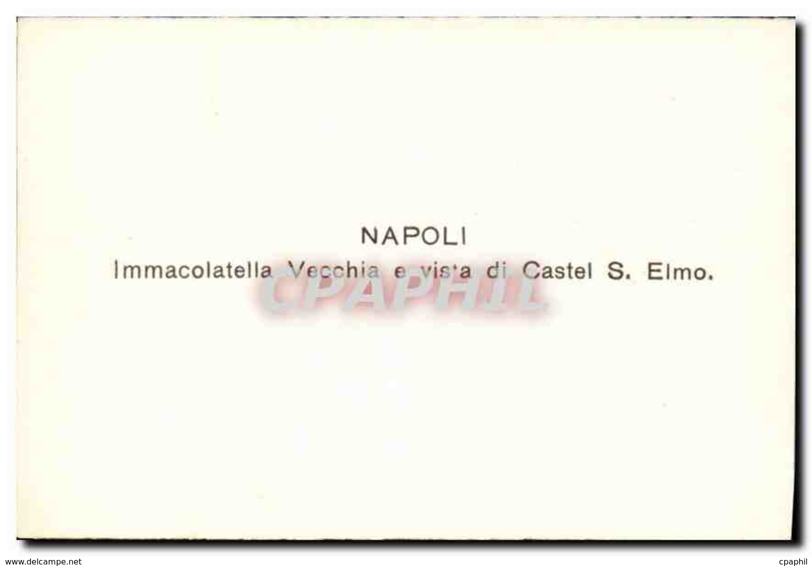 CPM Napoli Immacolatella Vecchia E Vista Di Castel S Elmo - Napoli (Naples)