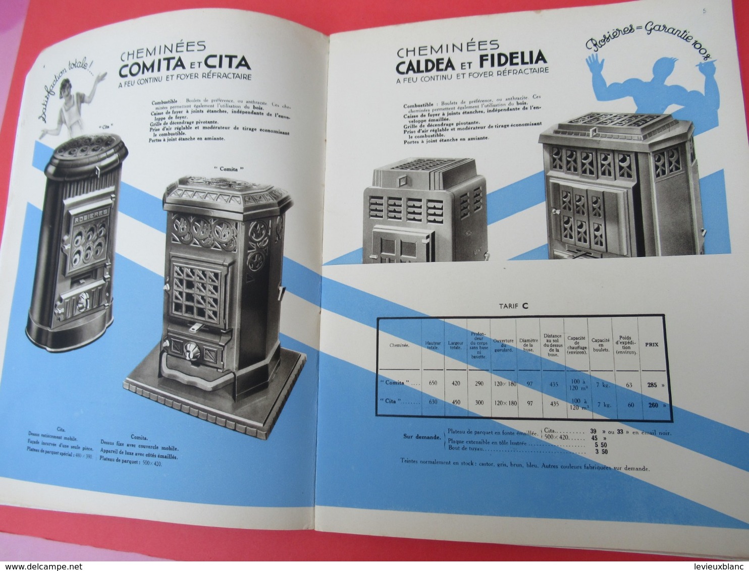 Catalogue-Tarif/ Fonderie/ Chauffage-Cuisine/ FONDERIES De ROSIERES/Bourges/ 1936   CAT255 - Autres & Non Classés