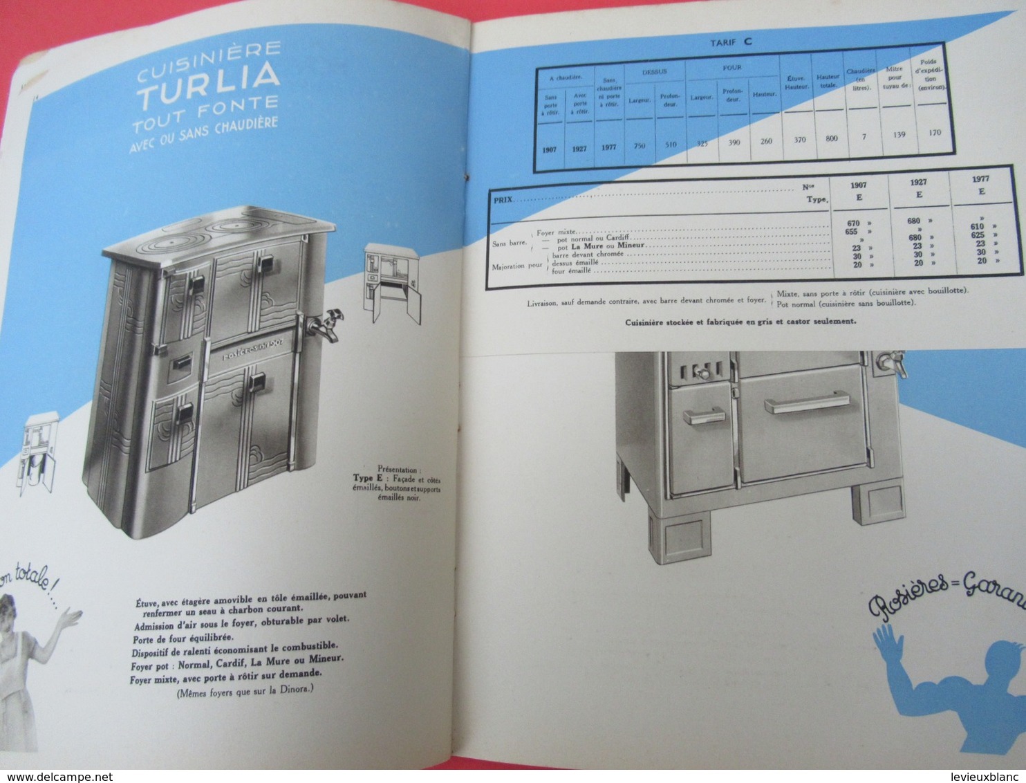 Catalogue-Tarif/ Fonderie/ Chauffage-Cuisine/ FONDERIES de ROSIERES/Bourges/ 1936   CAT255