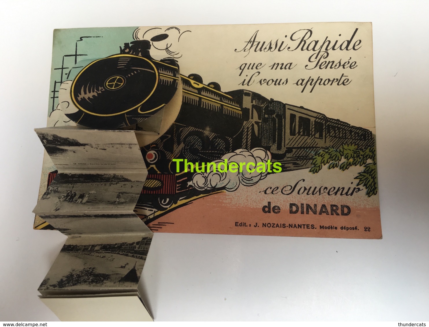 CPA 35 CARTE A SYSTEME CE SOUVENIR DE DINARD TRAIN - Dinard