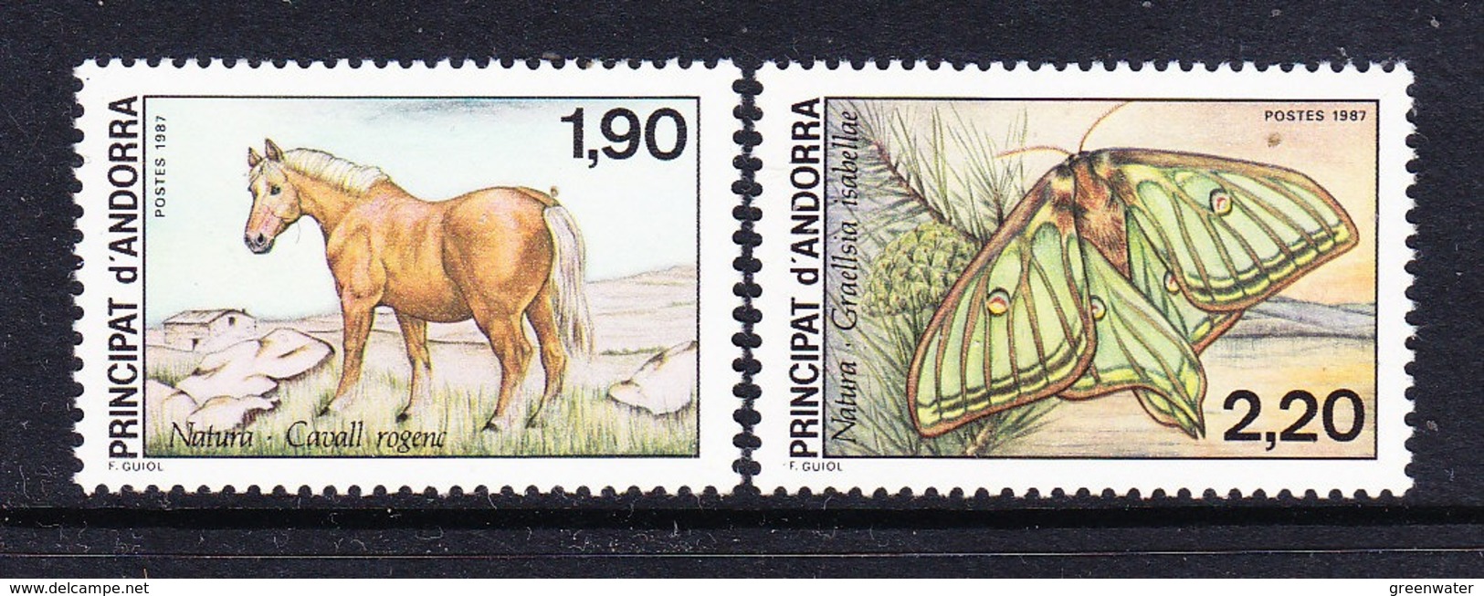 Andorra Fr 1987 Fauna/Nature Protection 2v  ** Mnh  (44554G) - Unused Stamps