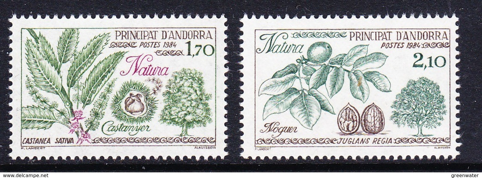 Andorra Fr. 1984 Nature Protection 2v ** Mnh (44554K) - Nuevos