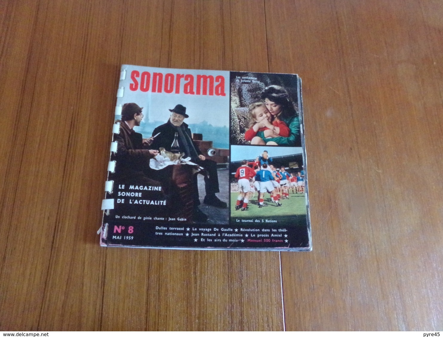 " Sonorama " N° 8, Mai 1959, Le Magazine Sonore De L'actualité - Autres & Non Classés