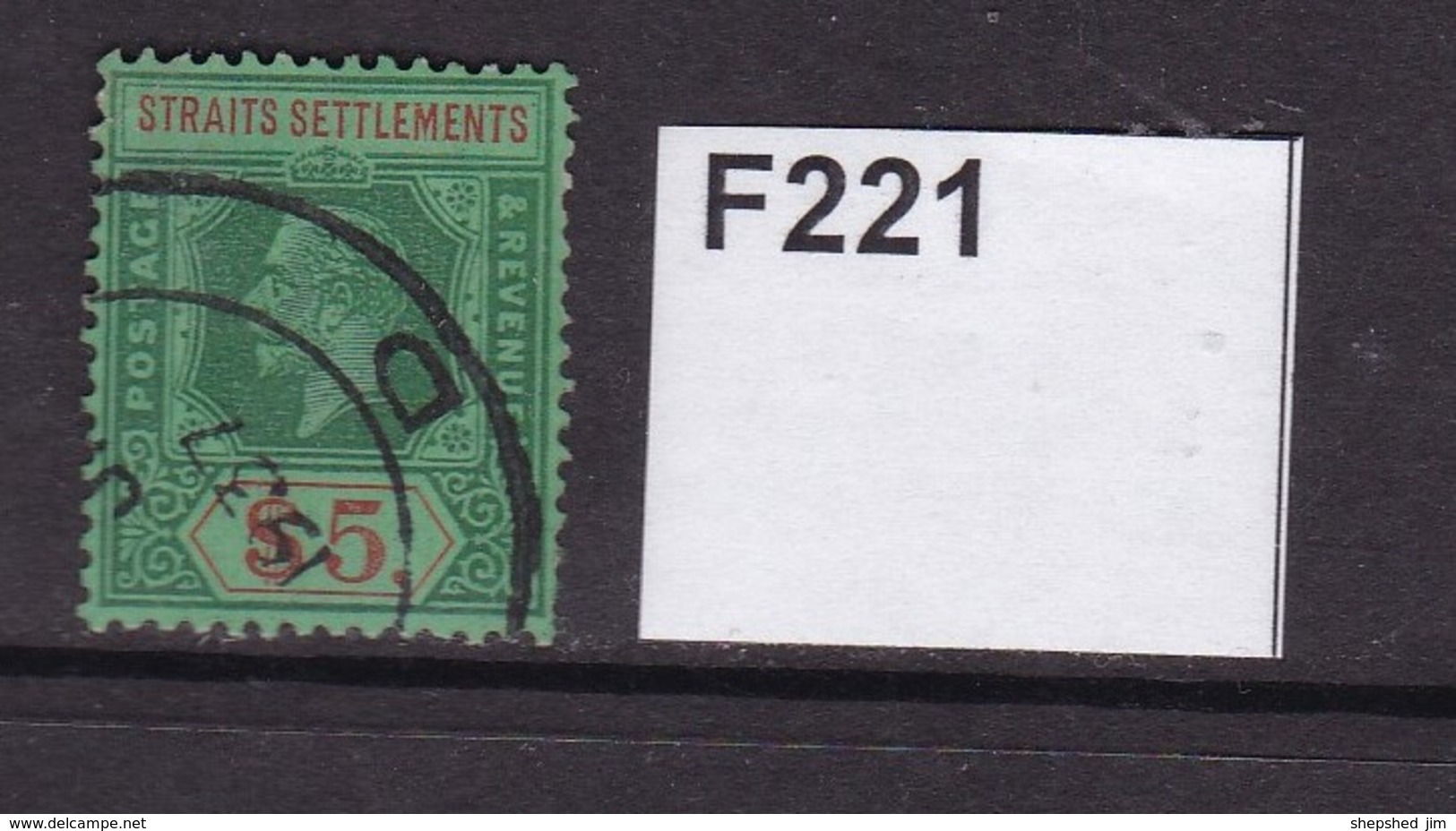 Straits Settlements 1926 $5 - Straits Settlements