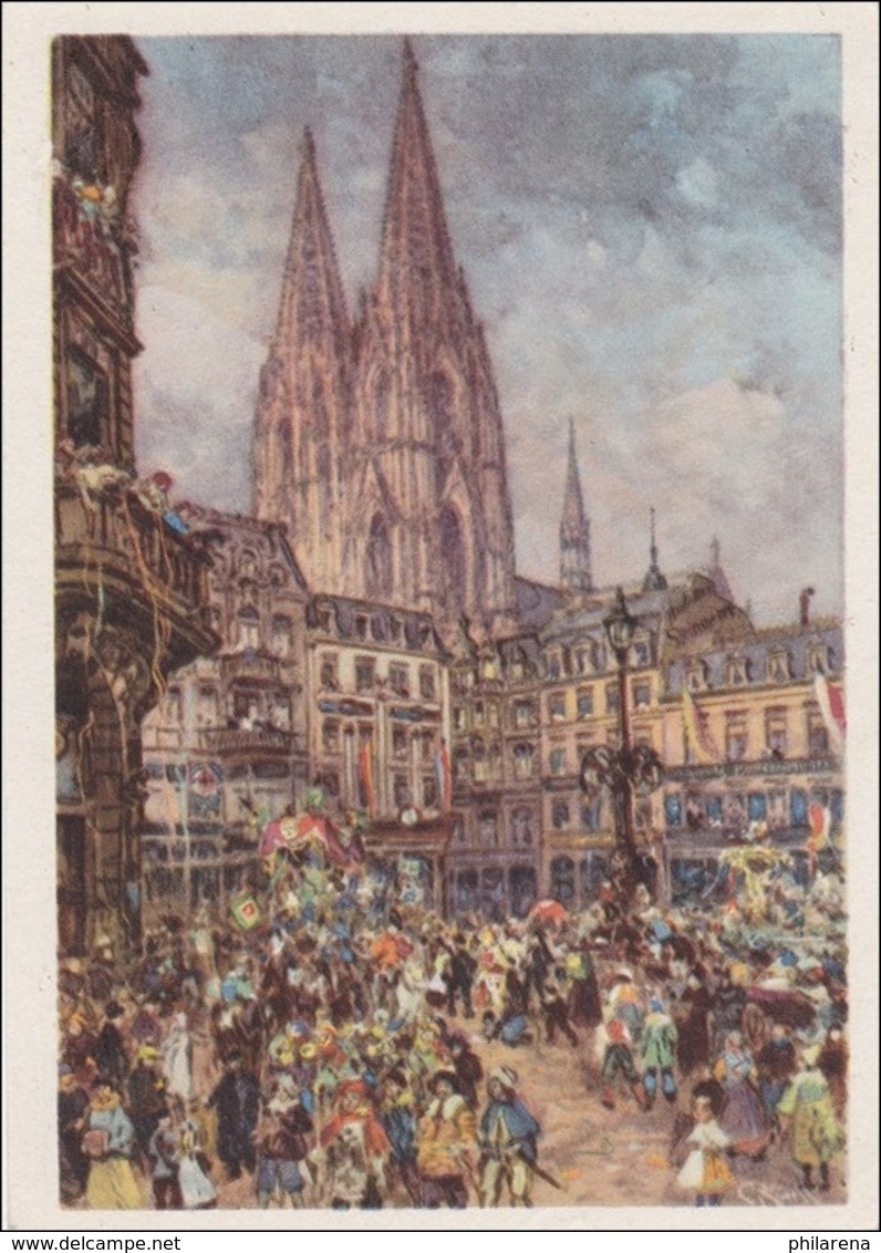 Ganzsache: Karneval In Köln 1939, Nach Berlin, Sonderstempel - Sonstige & Ohne Zuordnung