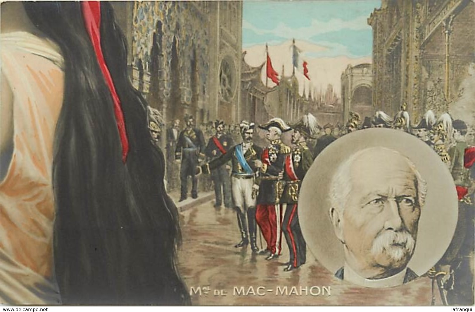 Themes Div-ref CC522- Politique -personnages - Mac Mahon   -carte Faisant Partie D Un Puzzle A Completer - - Figuren