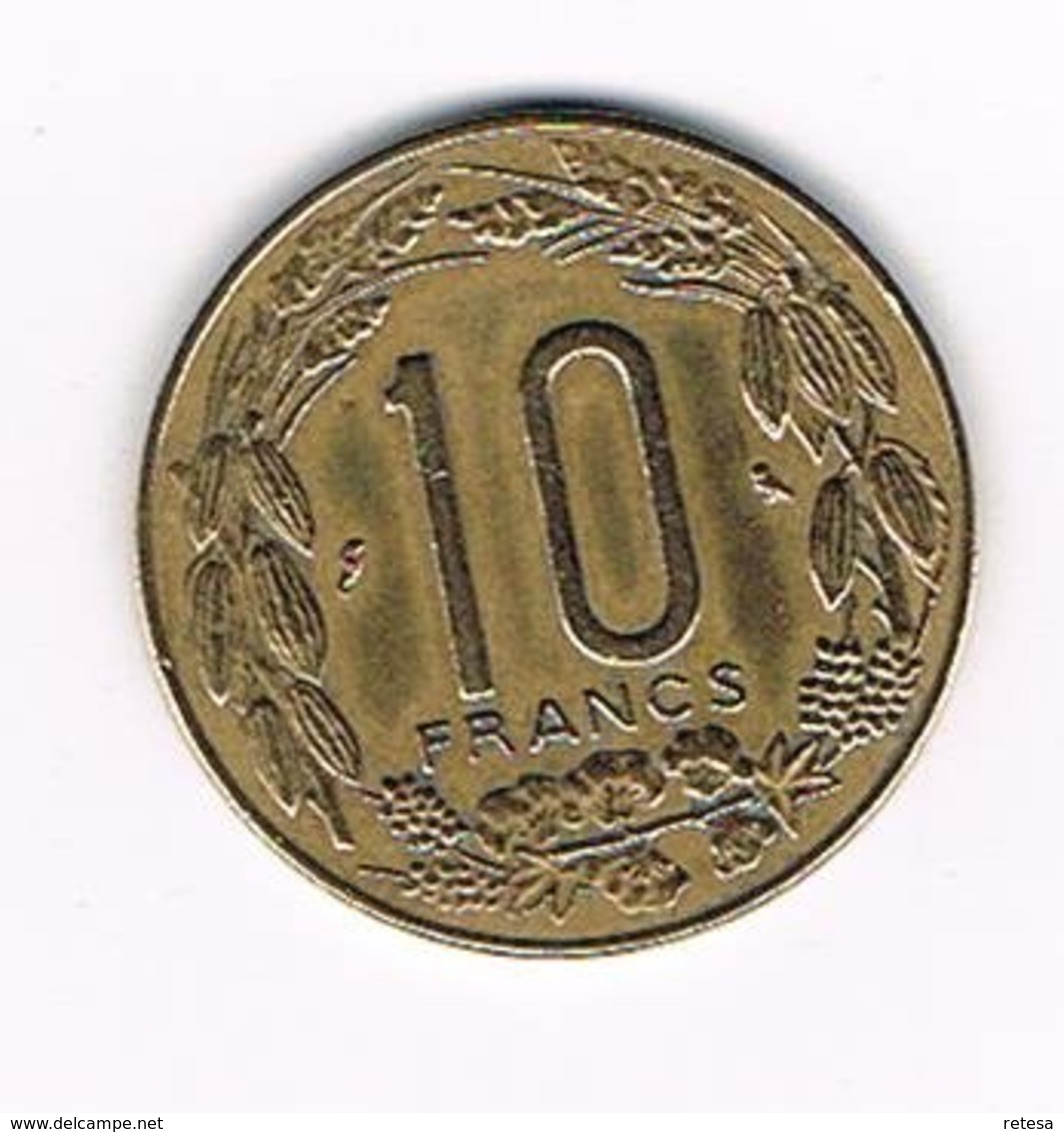 //  EQUATORIAL  AFRICAN STATES  CAMEROUN  10 FRANCS  1969 - Centrafricaine (République)